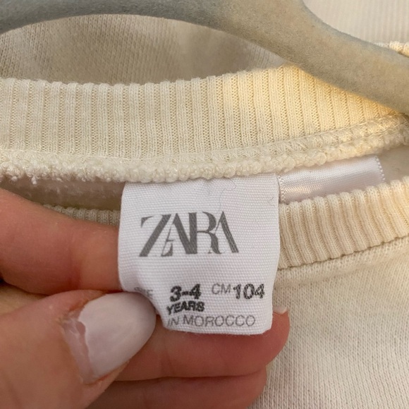 Zara kids toddler girls ballerina sweatshirt 3-4T - Picture 3 of 3